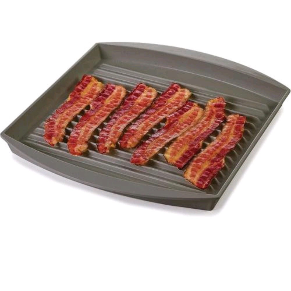 NWT Prep Solutions Microwave Bacon Grill - Cooks Up to 6 Strips